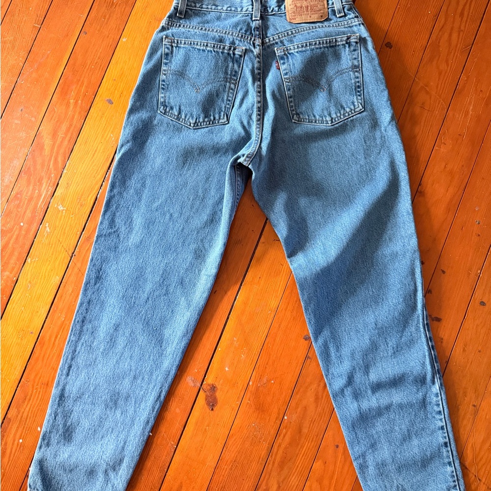 Levi’s 550 - SZ 10 Misses - Classic Blue Denim Jeans - Picture 2 of 7